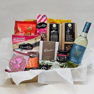 Sweet & Savory Hamper with wine