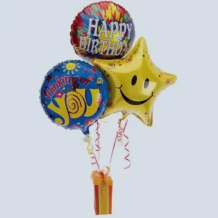 Balloon bunch with premium chocolates